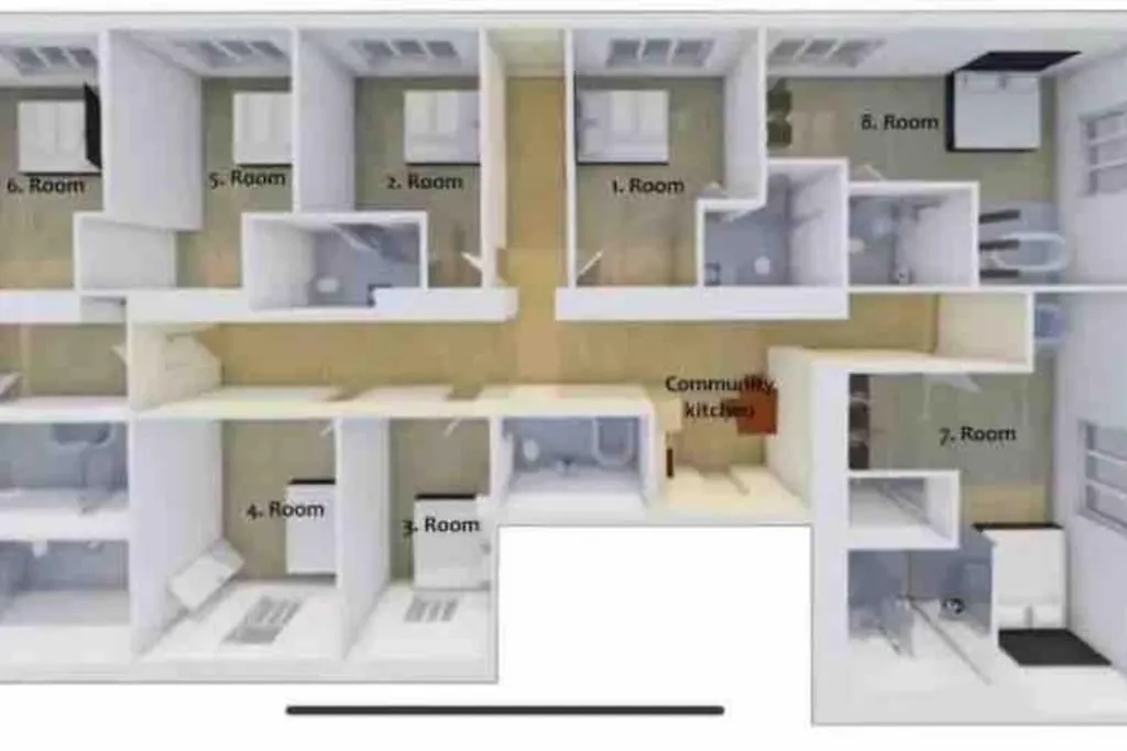 Xuba Apartmentrooms I Wien Messe Prater I Kuechenzeile location